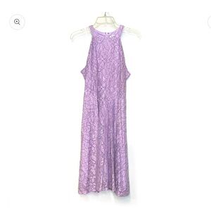 Elegant Lavender Lace Dress
